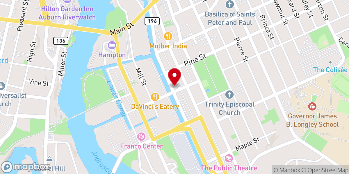 Map showing location of The Ark Church