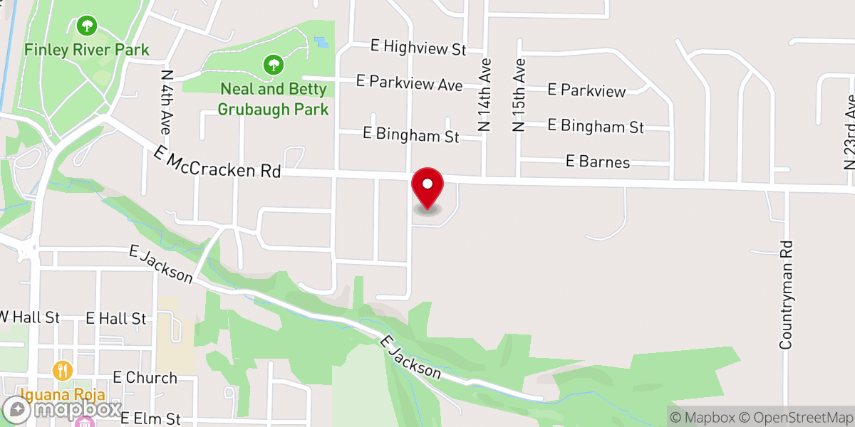 Map showing location of Open Arms Lutheran Fellowship