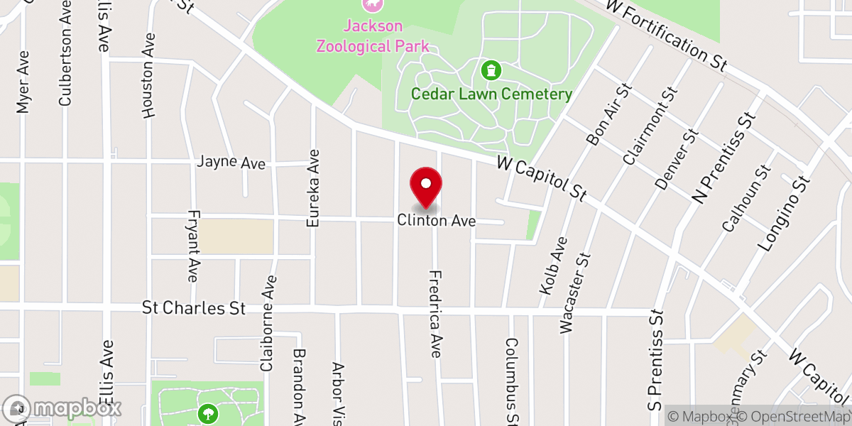 Map showing location of Live at Church