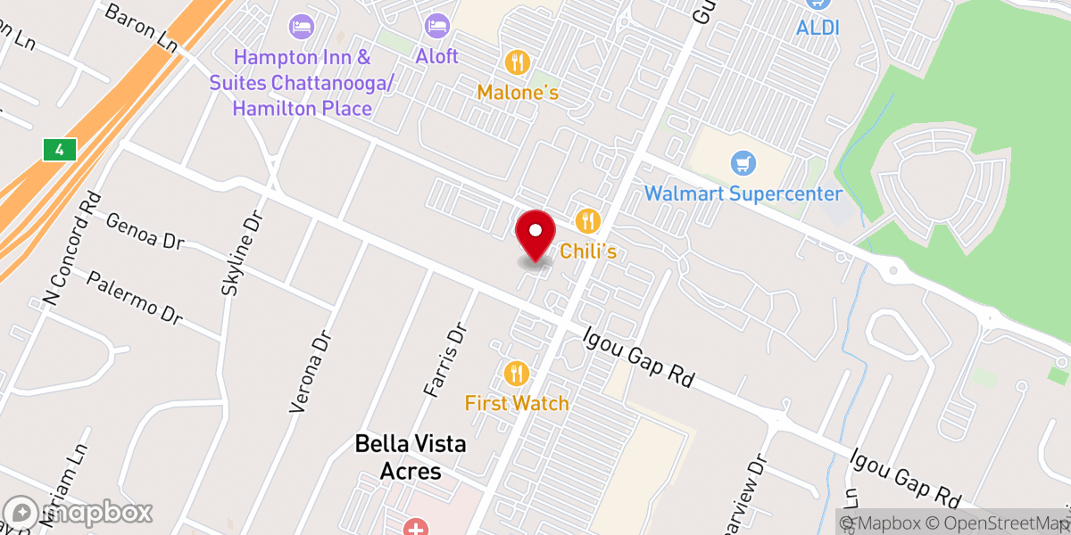 Map showing location of Emmanuel Praise Temple