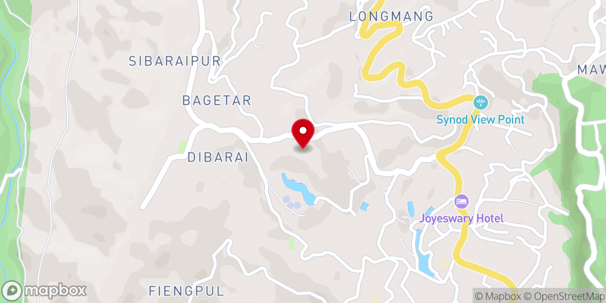 Map showing location of Presbyterian Church of India Mualpong