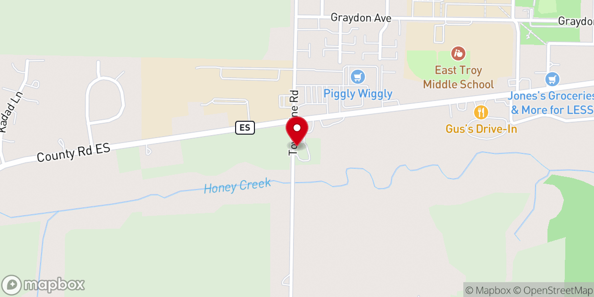 Map showing location of First Congregational Church