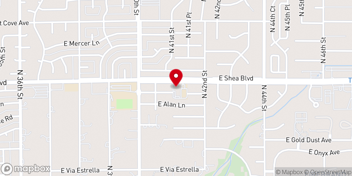 Map showing location of The Bridge Church Shea