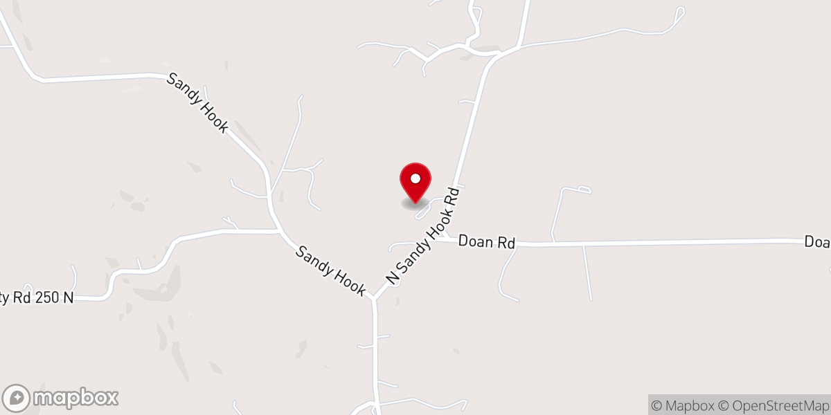 Map showing location of Paoli Mennonite Fellowship