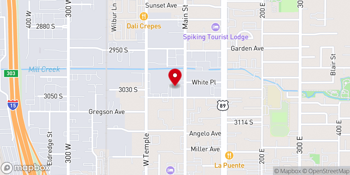 Map showing location of New Life Christian Center