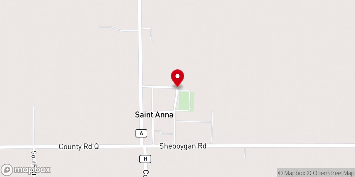 Map showing location of St Ann's Catholic Church