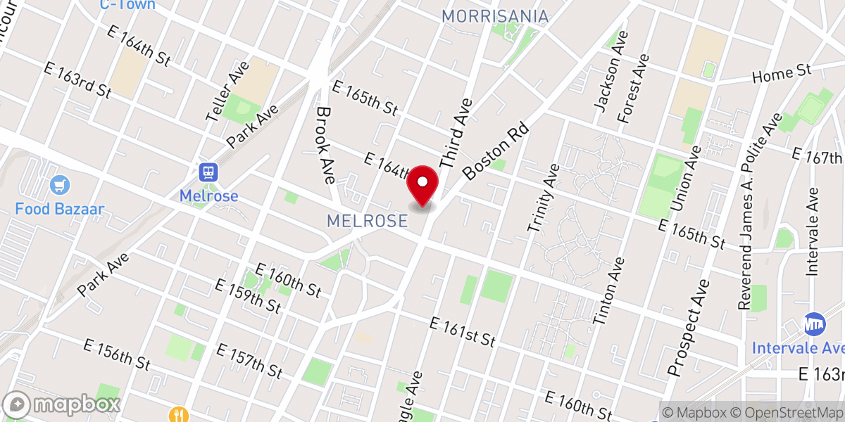 Map showing location of Gospel Hill Baptist Church