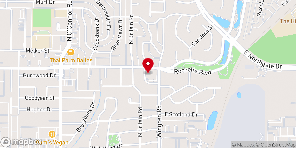Map showing location of Episcopal Church of The Redeemer
