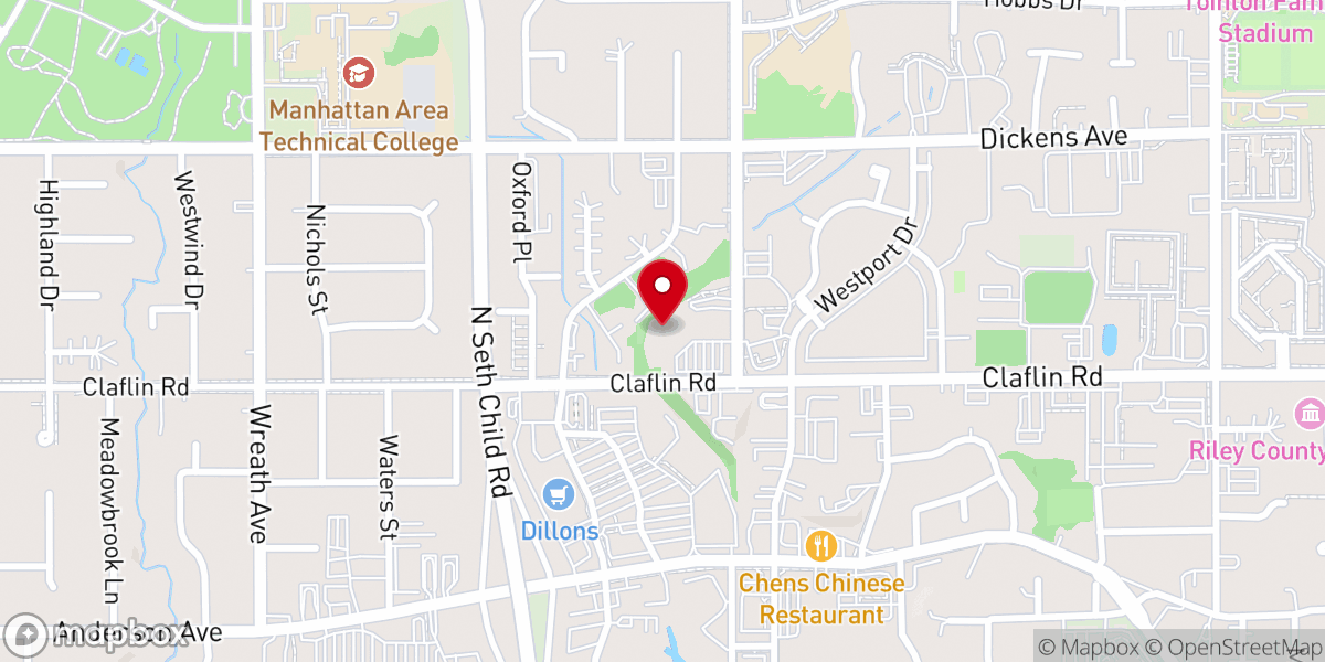 Map showing location of University Christian Church