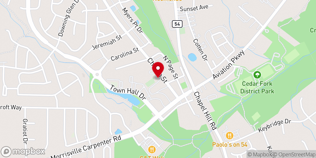 Map showing location of Trinity Gospel Church
