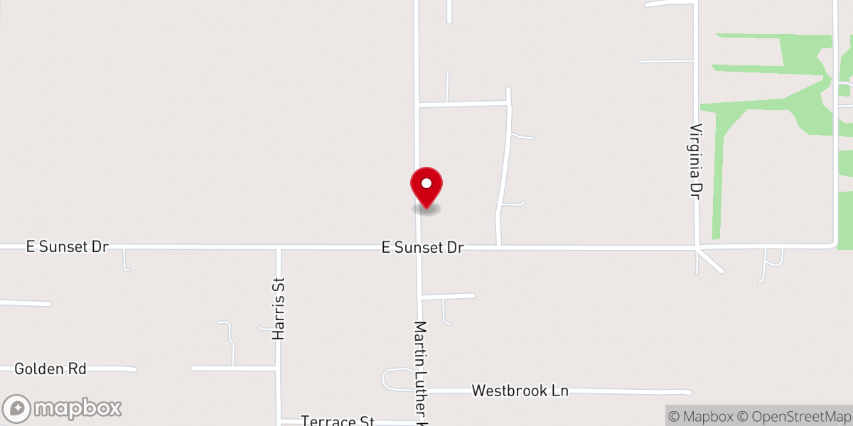 Map showing location of Pleasant Hill Baptist Church