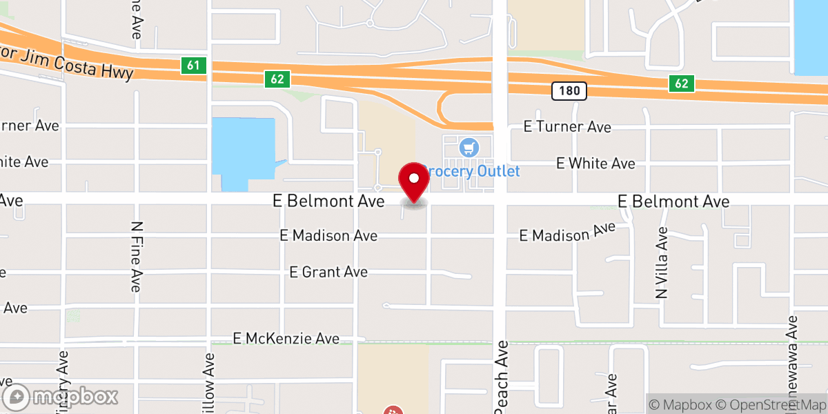 Map showing location of Easterby Presbyterian Church