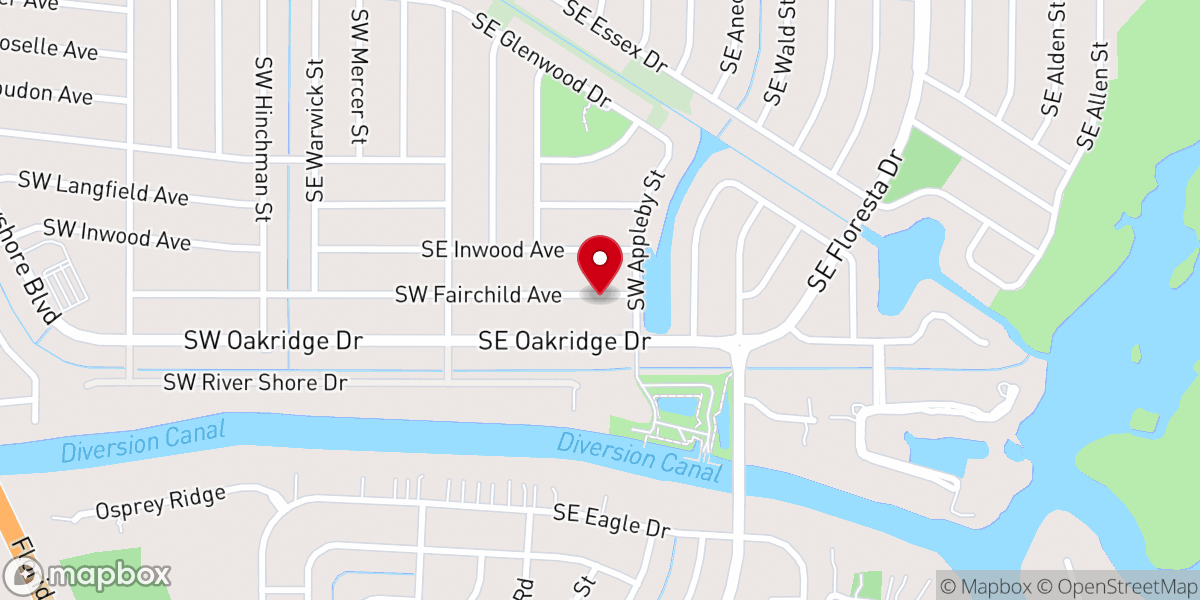 Map showing location of Deliverance Arena Ministry
