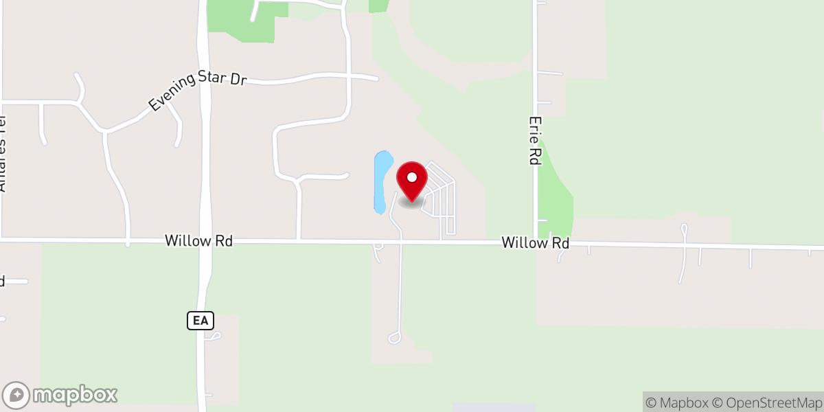 Map showing location of Prince of Peace Catholic Community-6pm