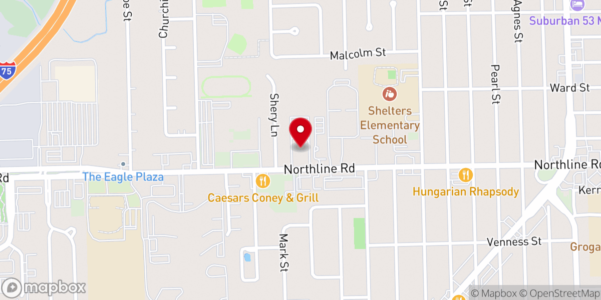 Map showing location of Gateway Church of Christ
