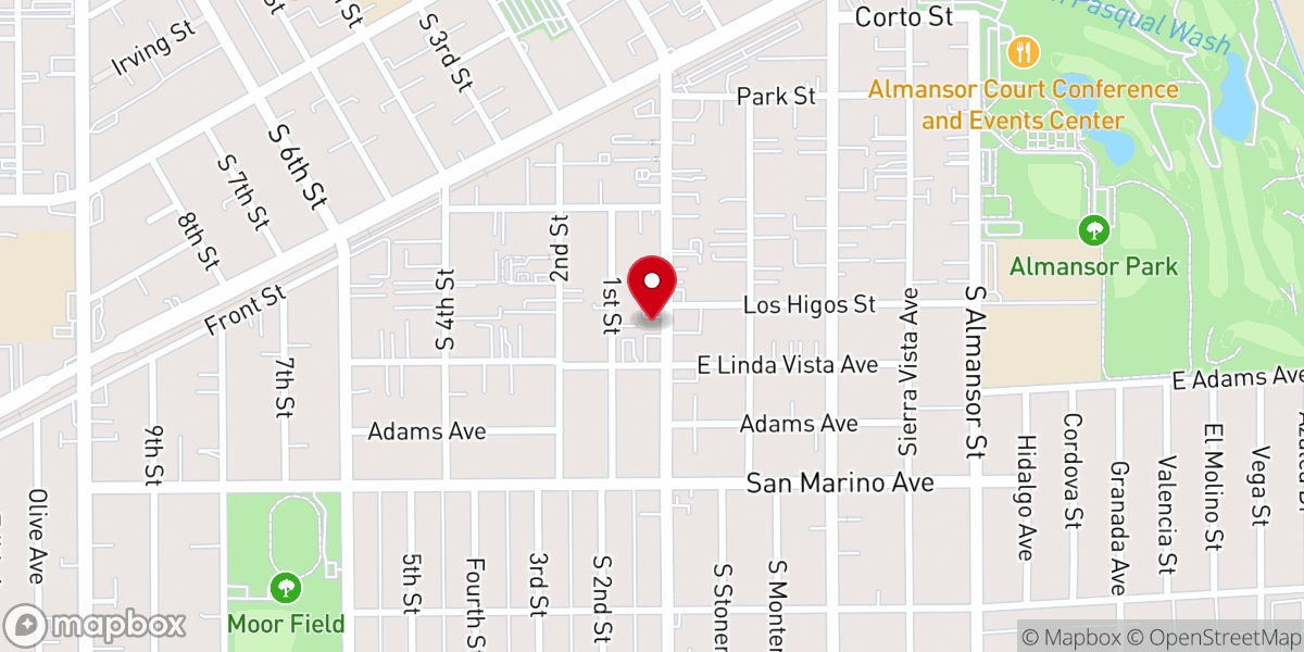 Map showing location of Iglesia Bautista El Salvador
