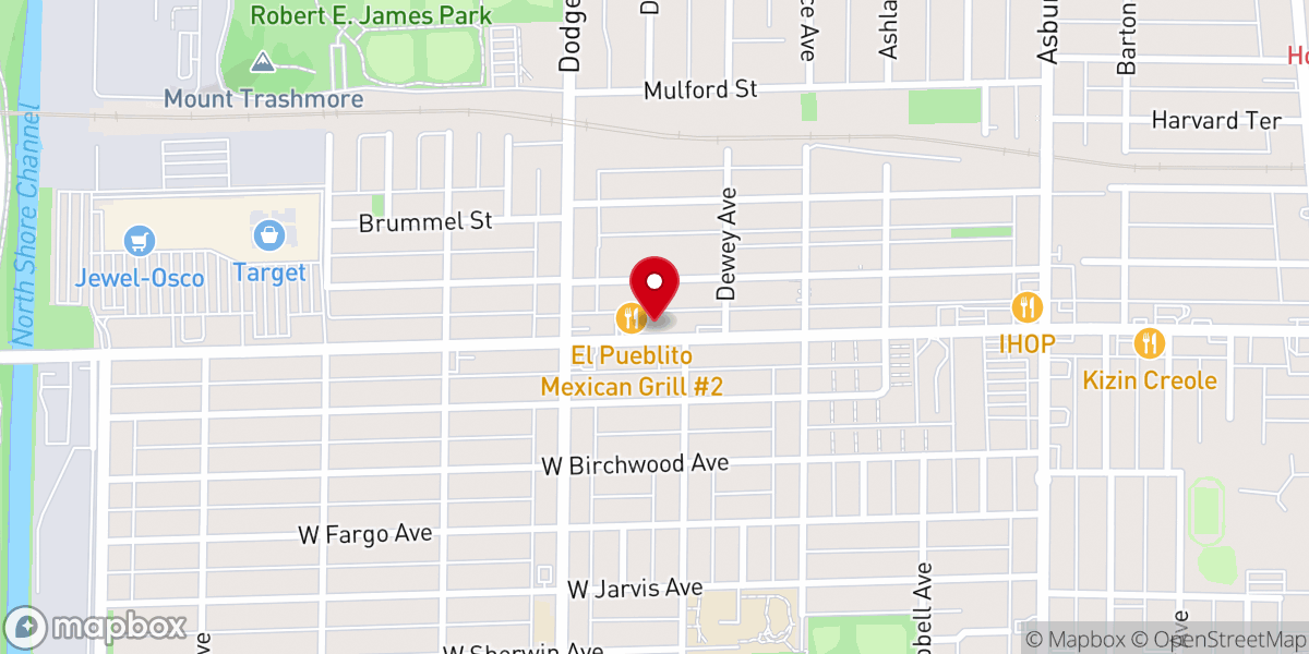 Map showing location of Shalom Center of the Assemblies of God