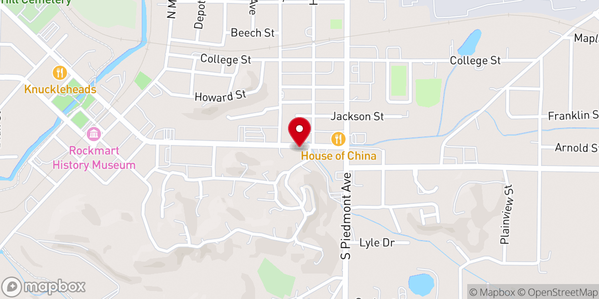 Map showing location of Wesley Chapel AME Church