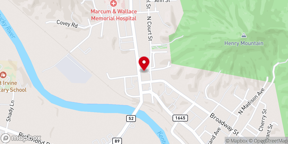 Map showing location of Lewis-Abner Home For Funerals