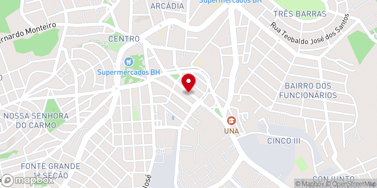 Map showing location of Igreja Quadrangular Central De Contagem