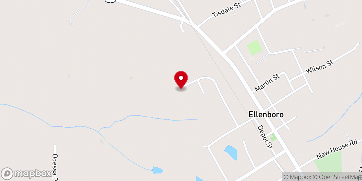 Map showing location of Heaven Bound Baptist Church