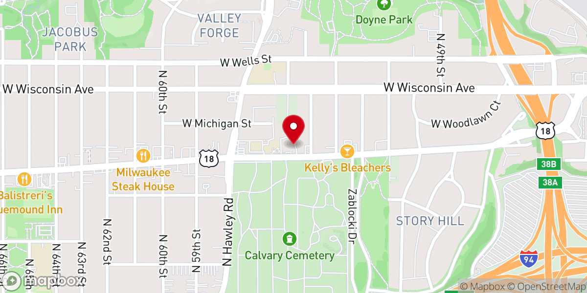 Map showing location of Former Holy Cross Parish
