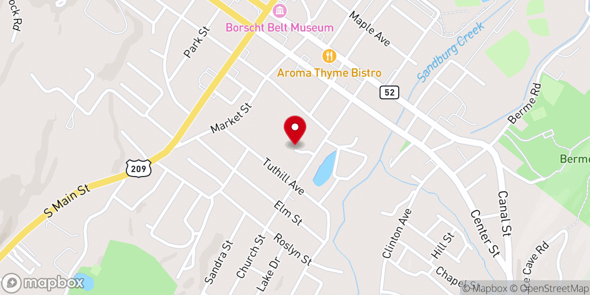 Map showing location of Church Street School