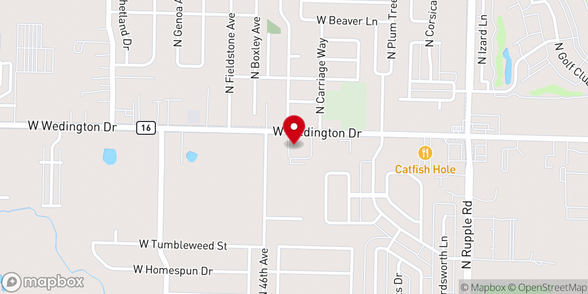 Map showing location of Covenant Presbyterian Church