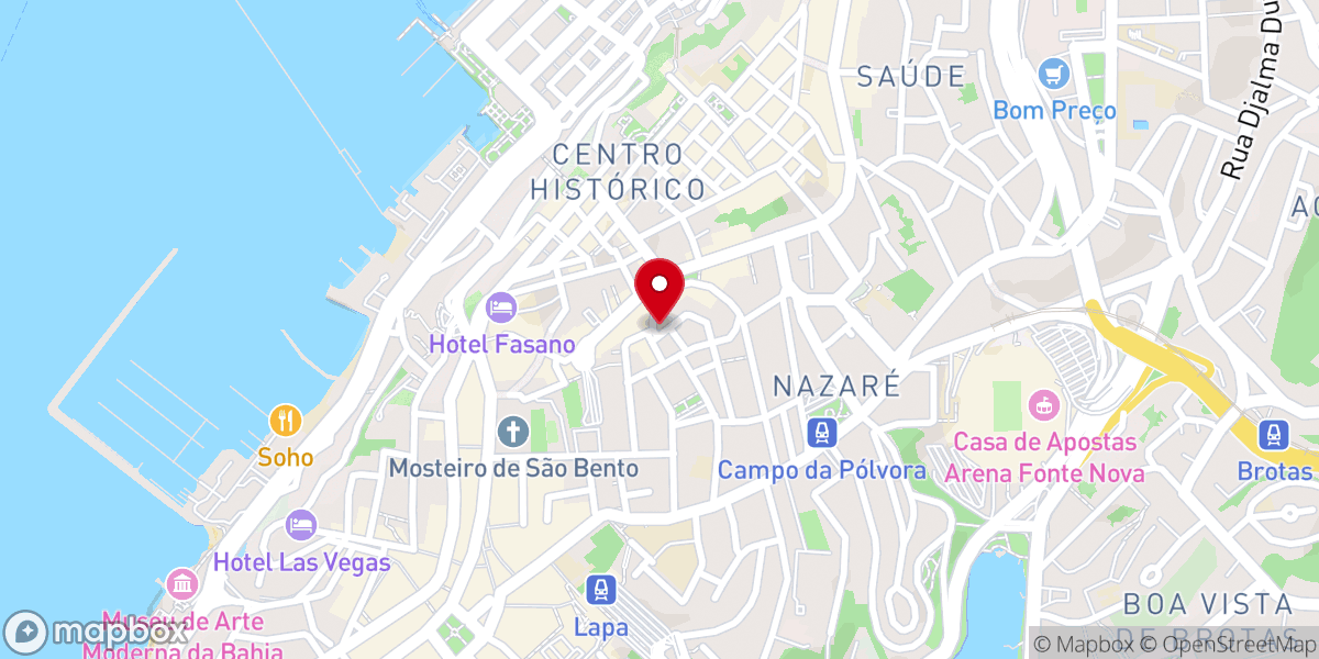 Map showing location of Igreja Nossa Senhora da Palma