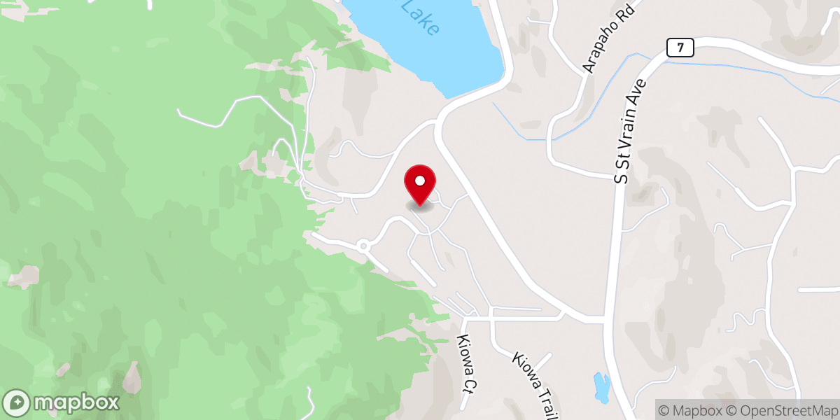 Map showing location of Rocky Mountain Evangelical Church