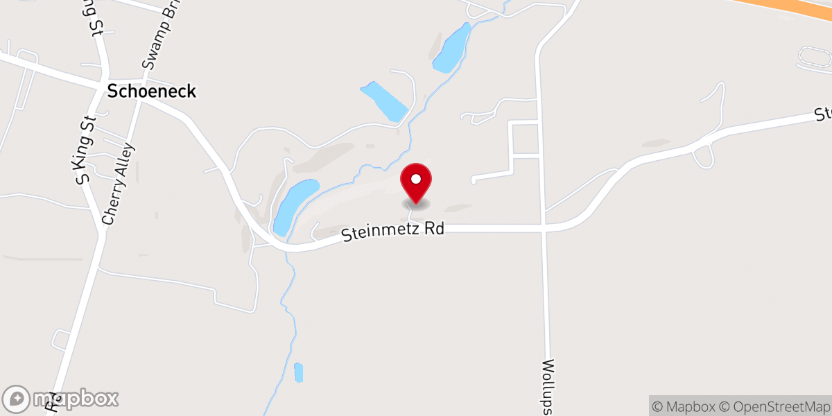 Map showing location of Steinmetz Church