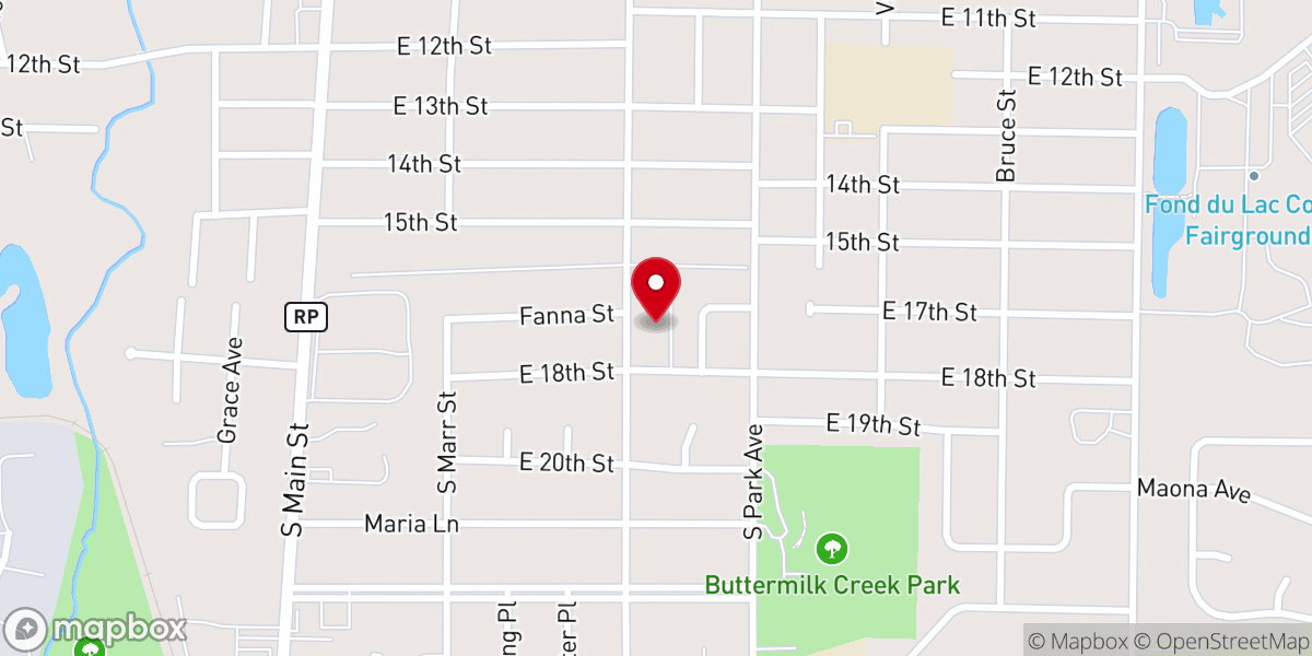 Map showing location of Grace Evangelical Free Church