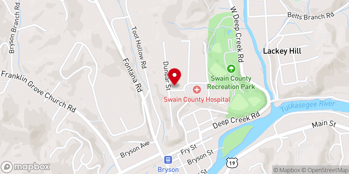 Map showing location of First Baptist Pastorium