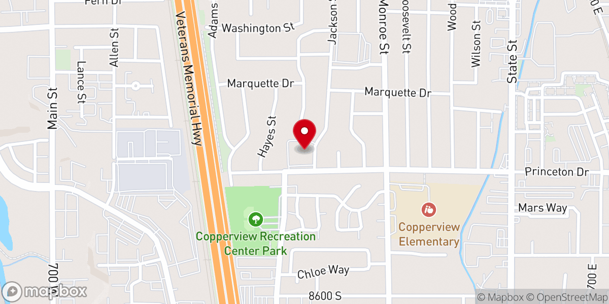 Map showing location of Midvale 17th Ward (Portuguese)