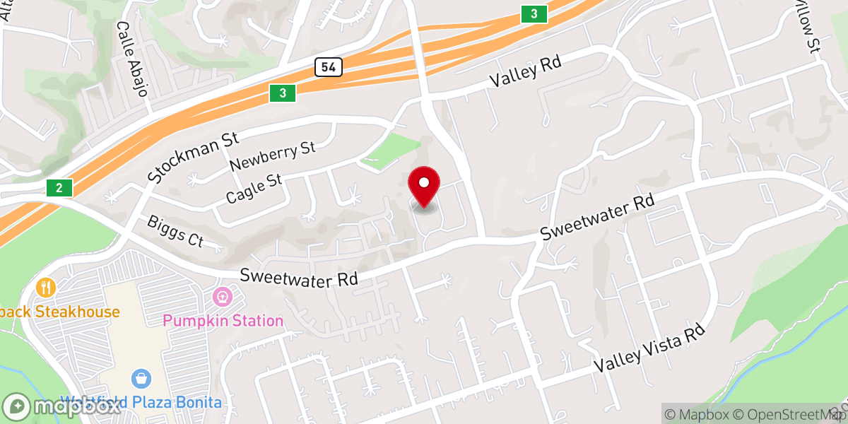Map showing location of Horizon SouthBay Church