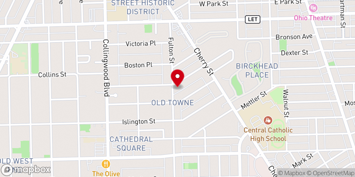 Map showing location of Grace Temple, The Church of Grace