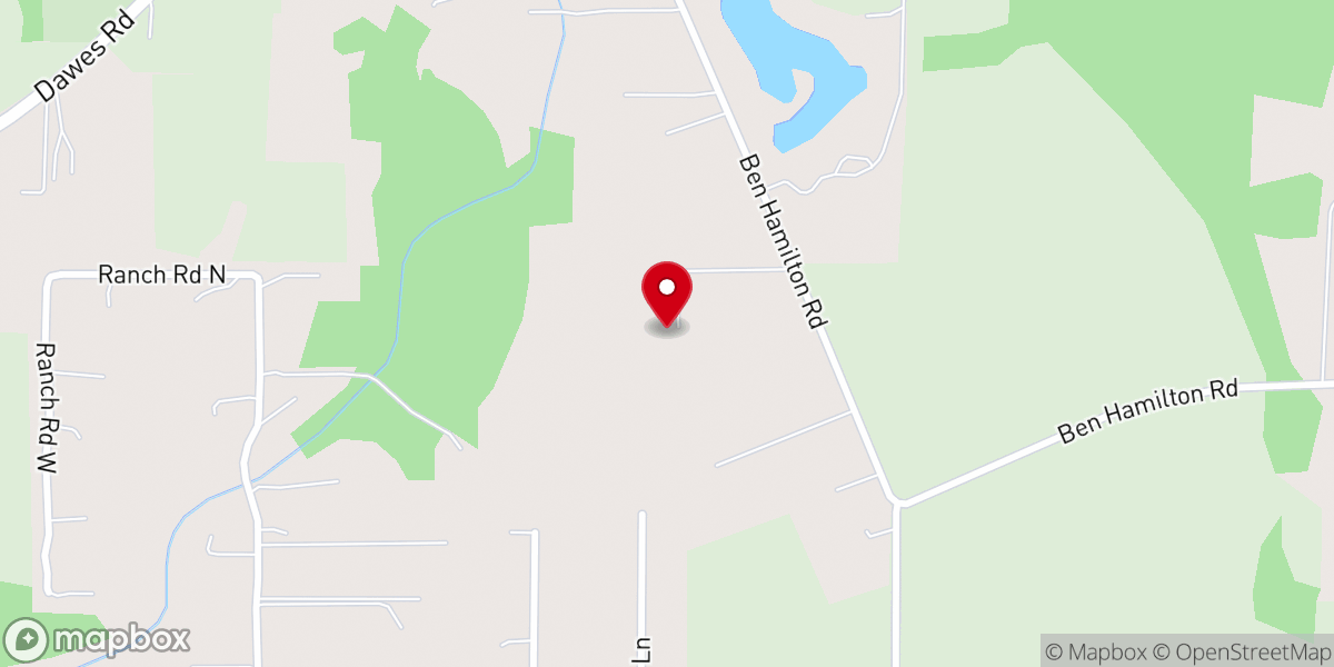 Map showing location of Providence Church