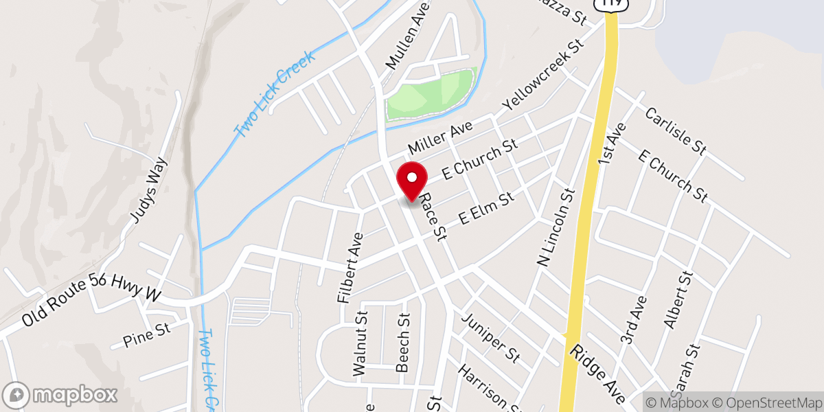 Map showing location of Harvest Anglican Church
