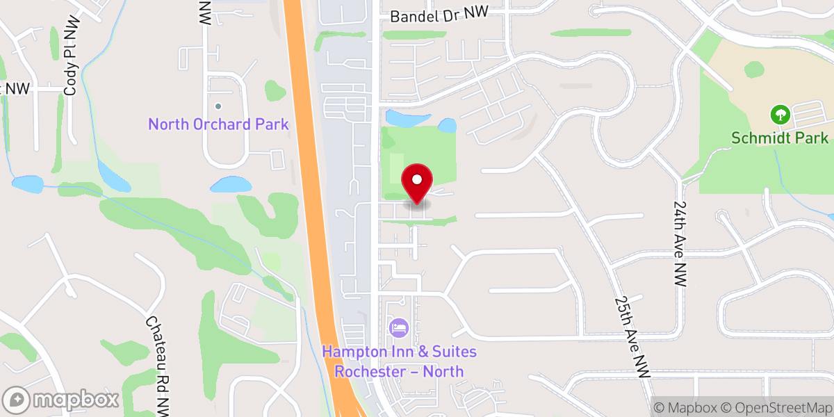 Map showing location of Midwest Bible Baptist Church