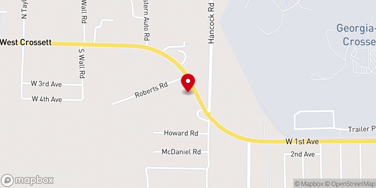 Map showing location of Harvest Time Tabernacle