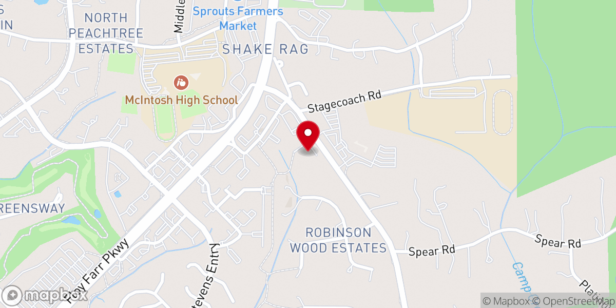 Map showing location of Apostolic Christian Church