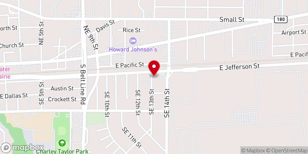 Map showing location of Living Waters Christian Church
