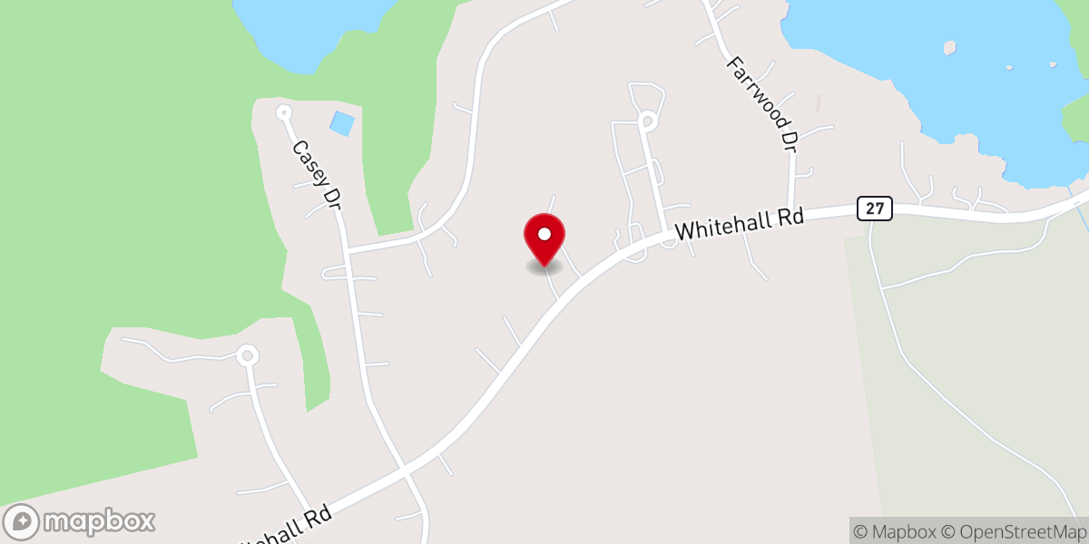 Map showing location of Bethel Christian Church