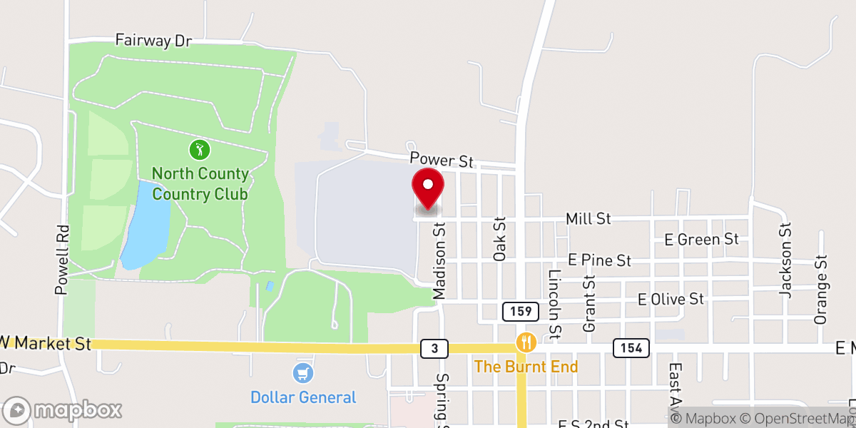Map showing location of St Peter United Church-Christ