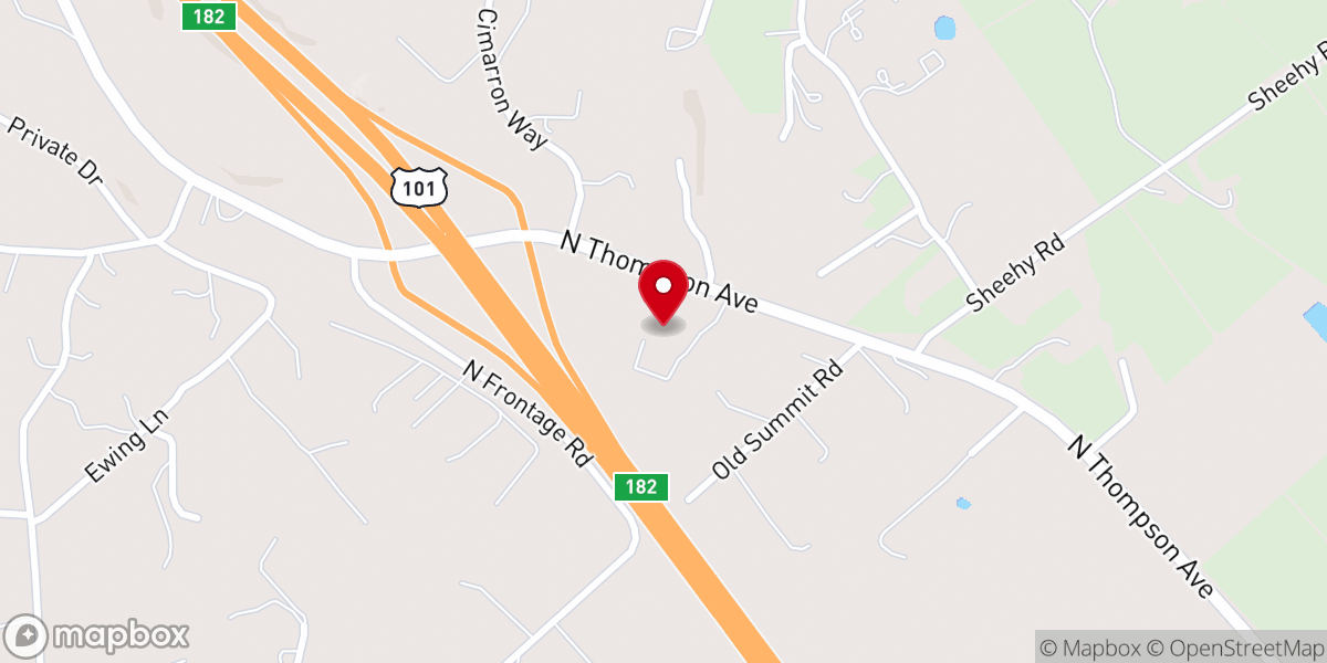 Map showing location of First Presbyterian Church of Arroyo Grande