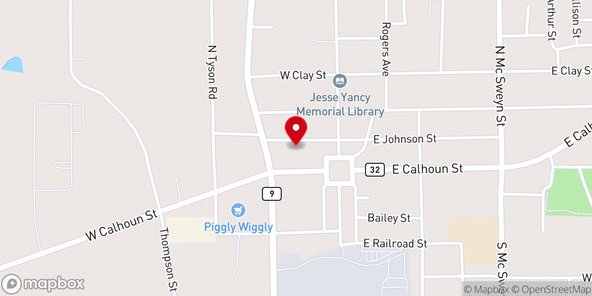 Map showing location of True vine ministry
