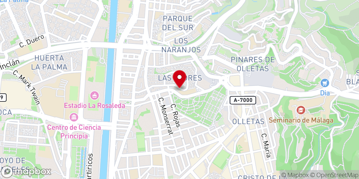 Map showing location of Parroquia Nuestra Señora de Flores