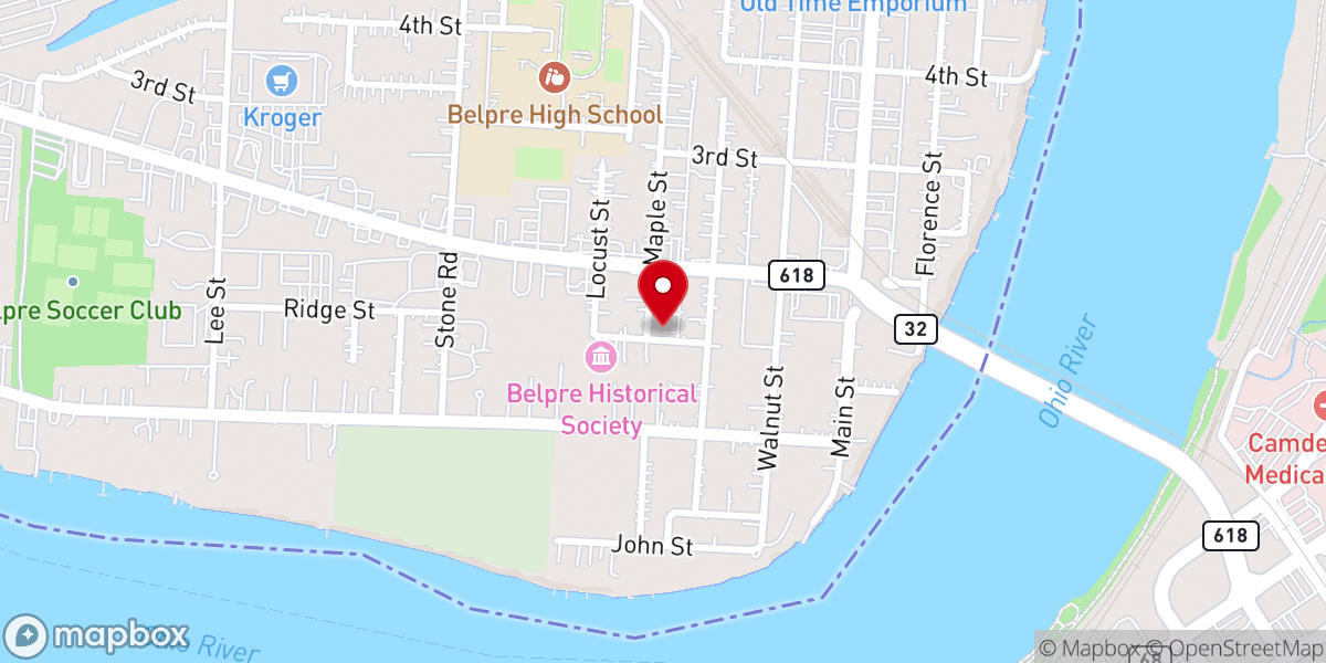 Map showing location of Saint James Greek Orthodox Church