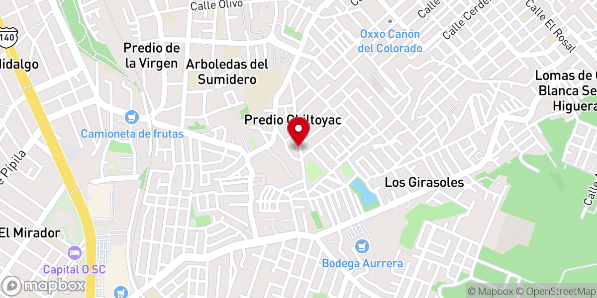 Map showing location of Nuestra Señora del Carmen y del Señor de la Divina Misericordia