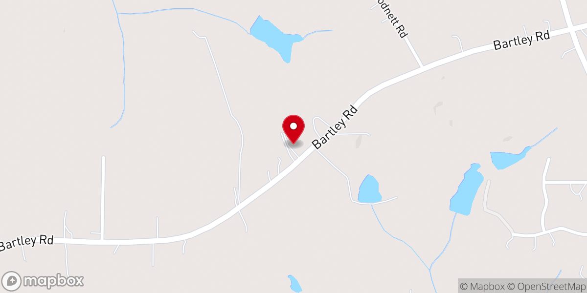 Map showing location of Bartley Road Church of Christ